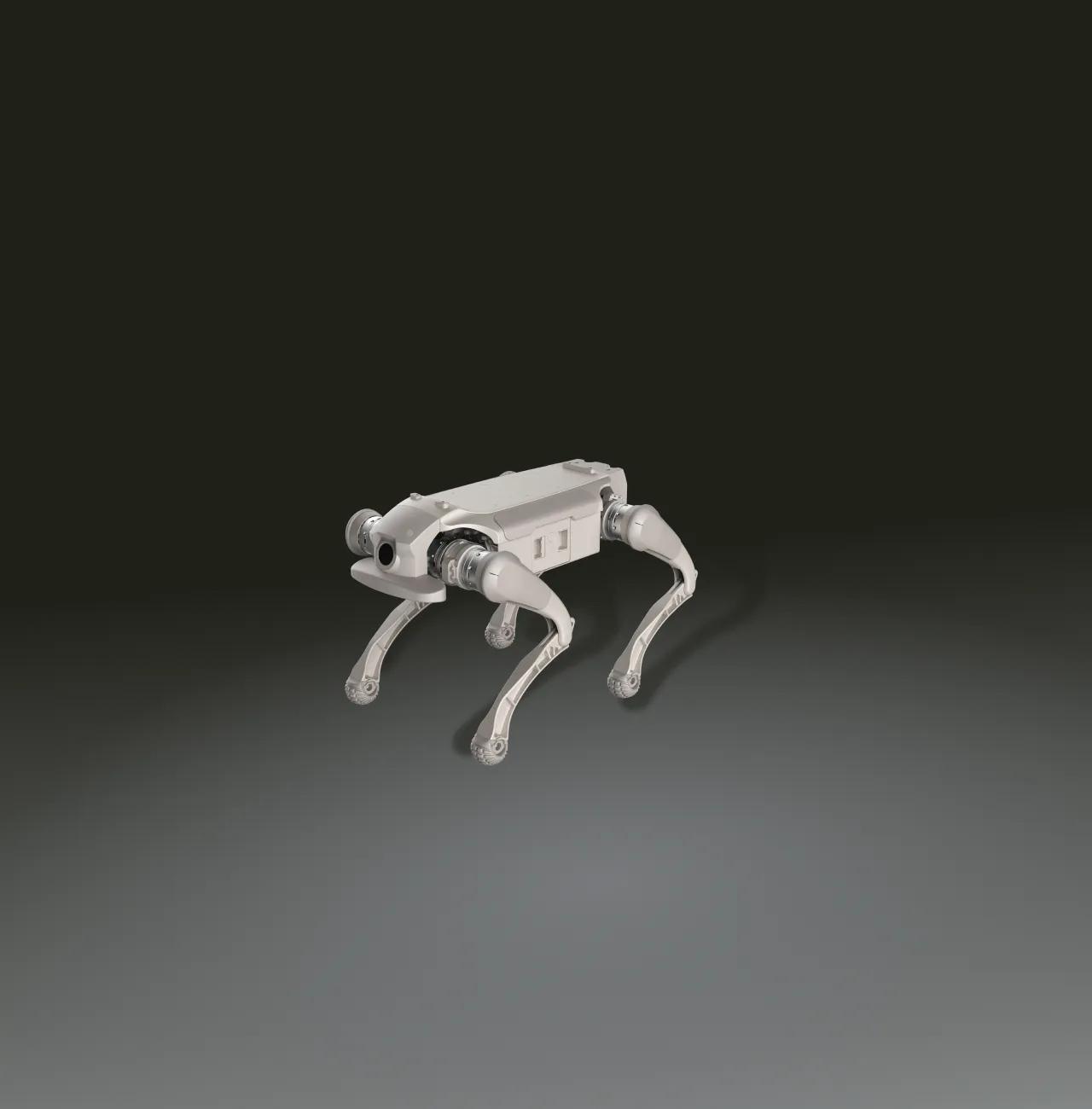 The D1 Ultra AgiBot, a high-stability quadruped AI robot dog engineered for industrial tasks and smart facilities.